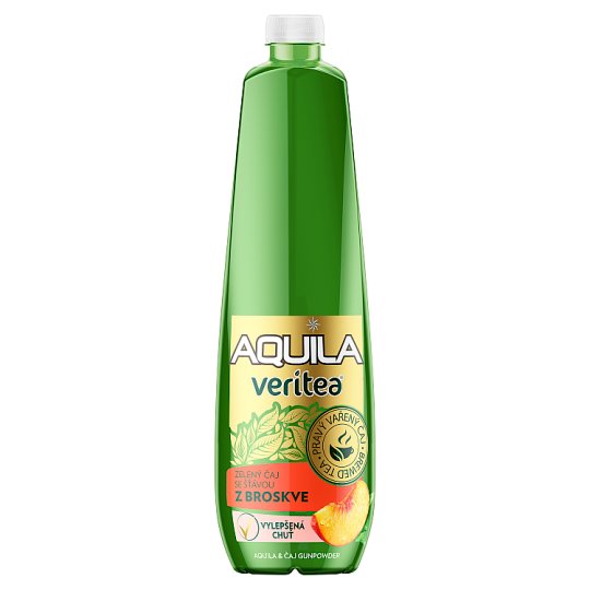 Aquila Veritea Černý čaj se šťávou z broskve 1,25l