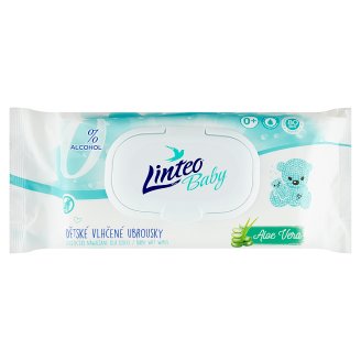 Linteo Baby Vlhčené dětské ubrousky pro podrážděnou pokožku 80 ks