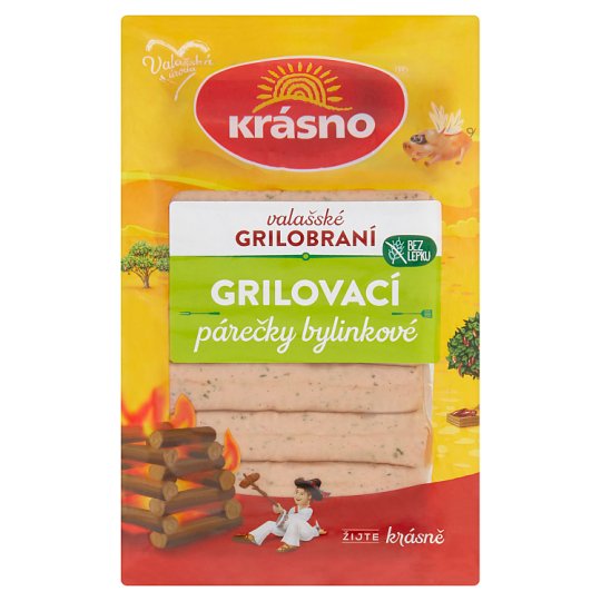 Krásno Grilovací párečky bylinkové 280g