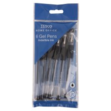 Tesco Gel Pens 6 pcs