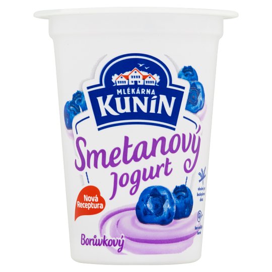 Mlékárna Kunín Smetanový jogurt borůvkový 150g