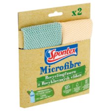 Spontex Microfibre Recycled Fibers 2 pcs