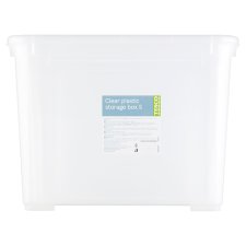Tesco Clear Plastic Storage Box S
