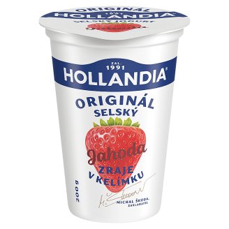 Hollandia Selský jogurt jahodový s kulturou BiFi 200g