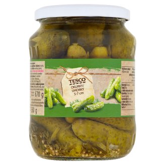 Tesco Okurky 5-7 cm 670g