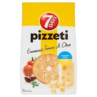 7 Days Pizzeti ementál, rajčata & olivy 80g