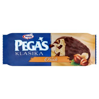 Prima Pegas Klasika mražený krém s lískooříškovou příchutí v kakaové polevě s kousky oříšků 100ml