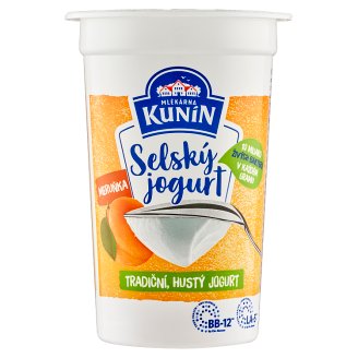 Mlékárna Kunín Selský jogurt s meruňkou 200g