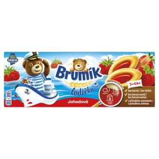 Opavia BeBe Brumík lodička jahodová 120g