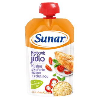 Sunárek Hotové jídlo kuskus s kuřecím masem a zeleninou 120g