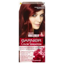 Garnier Color Sensation  permanentní barva na vlasy 4 .60 intenzivní tmavě červená,60 +40 +10 ml