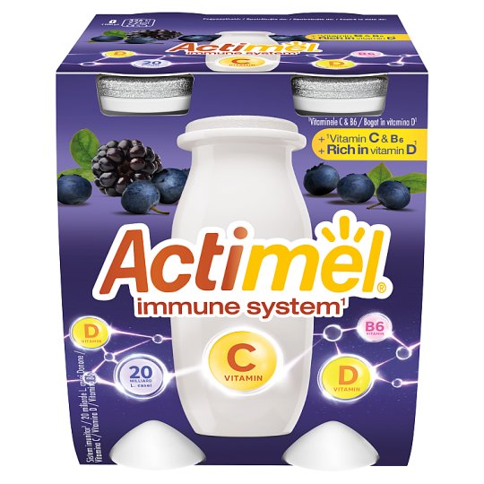 Actimel probiotický jogurtový nápoj s vitamínem C 4 x 100g (400g)