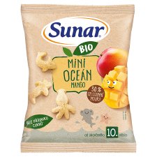 Sunar Organic Mini Ocean Mango Crisps 18g