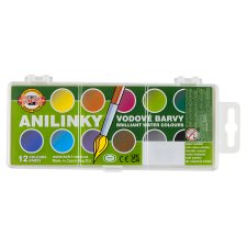 KOH-I-NOOR Anilinky Brilliant Water Colours 12 pcs