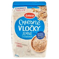Emco Oatmeal Flakes Fine with Fiber 500g