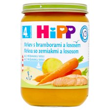 HiPP Mrkev s bramborami a lososem 190g