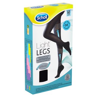 Scholl Light Legs Kompresní punčochové kalhoty Black M 60 DEN