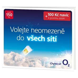 O2 PředplaDENka s kreditem 150 Kč + 100 Kč kreditu navíc