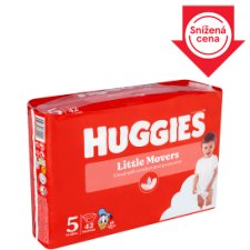 Huggies Little Movers plenky velikost 5 pro děti 11-25kg 42 ks