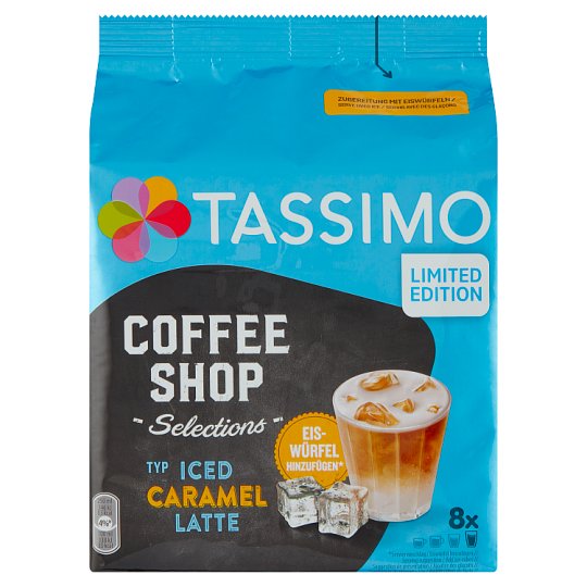 Tassimo Iced Caramel Latte Capsules 8 Pcs 268g Tesco Groceries