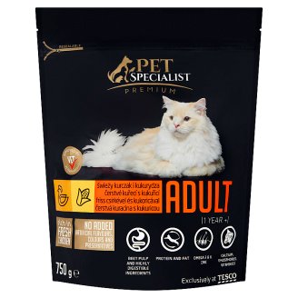 Tesco Pet Specialist Premium Adult čerstvé kuřecí s kukuřicí 750g