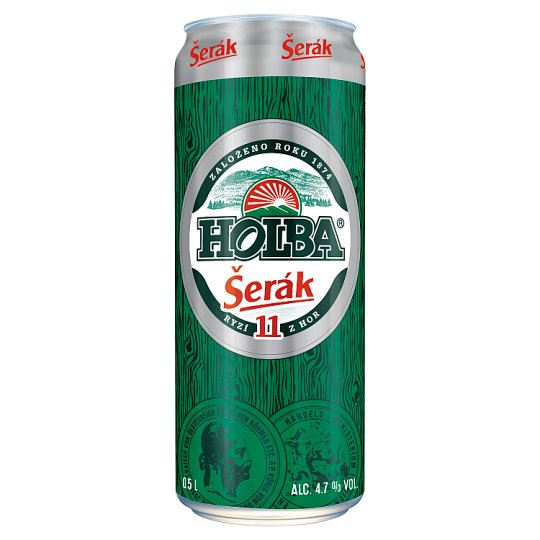 Holba Šerák pivo světlý ležák 0,5l