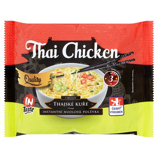 InTaste Quality Thajské kuře instantní nudlová polévka 65g