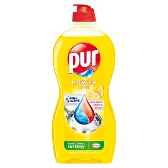 Pur Power Lemon Extra tekutý prostředek na ruční mytí nádobí 450ml