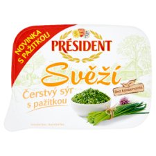 Président Svěží Čerstvý sýr s pažitkou 125g