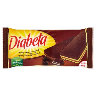 Diabeta Oplatky kakaové polomáčené 110g