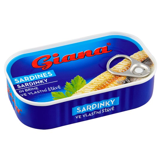 Giana Sardinky ve vlastní šťávě 125g