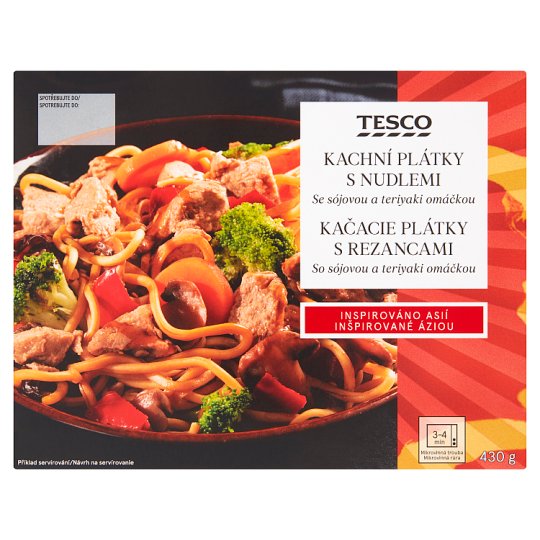 Tesco Kachní plátky s nudlemi 430g