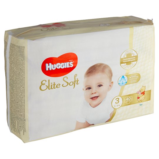 Huggies Elite Soft Diapers for children 3 size 5-9 kg 72 pcs ᐈ Buy at a  good price from Novus