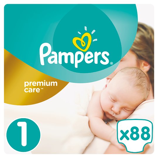 Pampers Premium Care Size 1 (Newborn) 25kg, 88 nappies Tesco Groceries