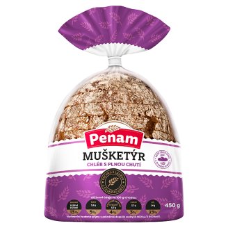 Penam Mušketýr chléb vícezrnný krájený 450g