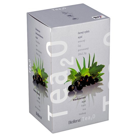 Biogena Tea2O Ovocný čaj porcovaný černý rybíz & açaí 20 x 2,5g