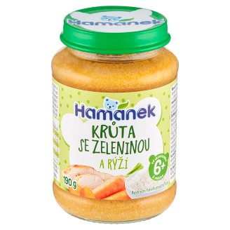 Hamánek Krůta s gratinovanou zeleninou a rýží 190g