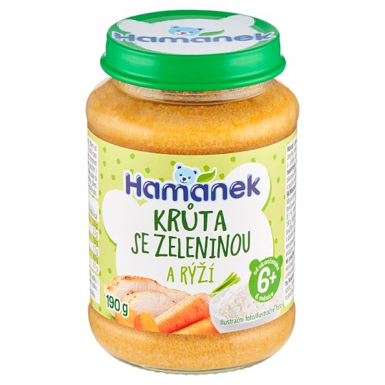 Hamánek Krůta s gratinovanou zeleninou a rýží 190g