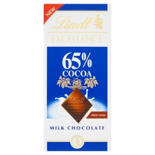 Lindt Excellence Mléčná čokoláda 65% 80g