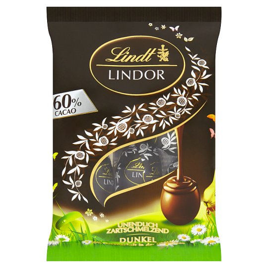 Lindt Lindor Hořká čokoláda s jemnou krémovou náplní 90g