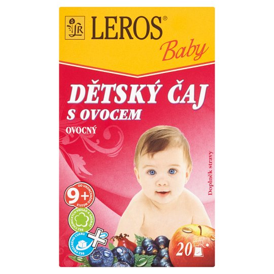Leros Baby Dětský čaj s ovocem ovocný 20 x 2g