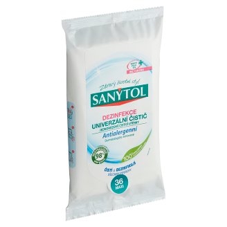 Sanytol Dezinfekce jednorázové čistící utěrky antialergenní 48 ks