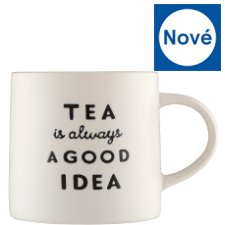 Tesco Tea slogan embosovaný hrnek