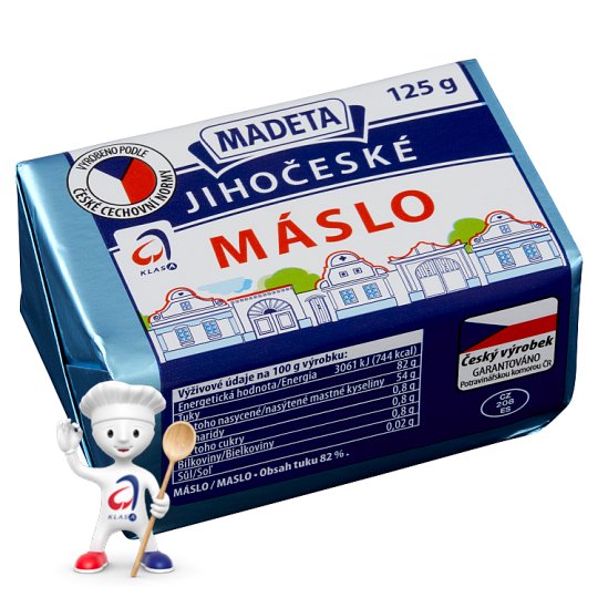 Madeta JihoÄeskÃ© mÃ¡slo 125g - Tesco Potraviny