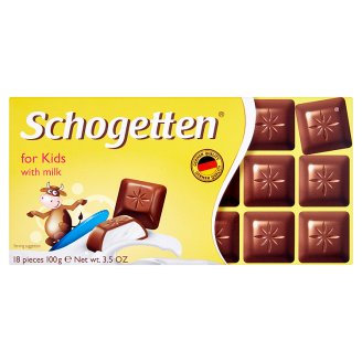 Schogetten Pro děti mléčná čokoláda s mlékem 100g
