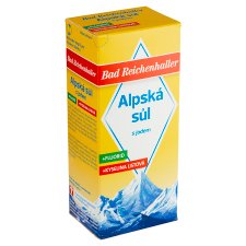 Bad Reichenhaller Alpská sůl s jodem, fluoridem a kyselinou listovou 500g