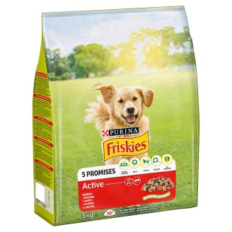 Friskies pro dospělé aktivní psy Active s hovězím 3kg