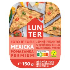 Lunter Tofu Vegetable Spread with Pepper and Chili 150g