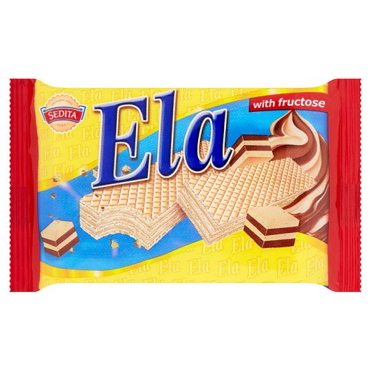 Sedita Ela Oplatky s krémovou náplní s nugátovým aromatem a fruktózou 40g
