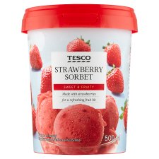 Tesco Strawberry Sorbet 500ml